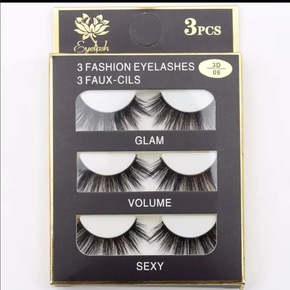 3Pairs Lashes 3D